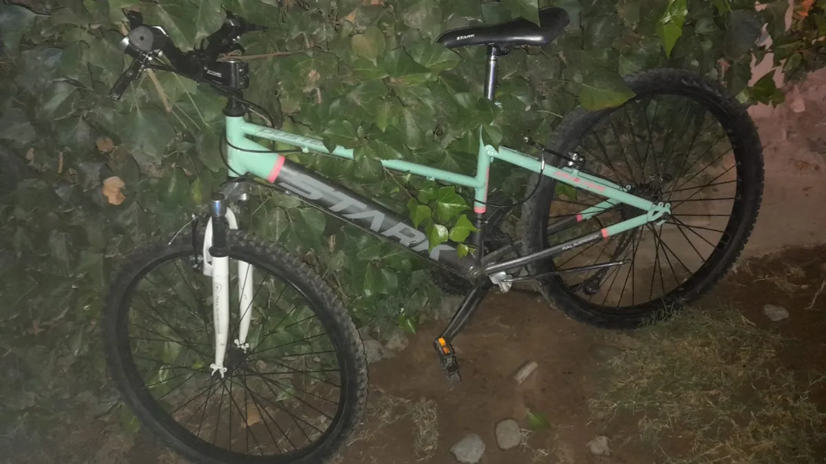 PAREJA DETENIDA CON UNA BICICLETA ROBADA