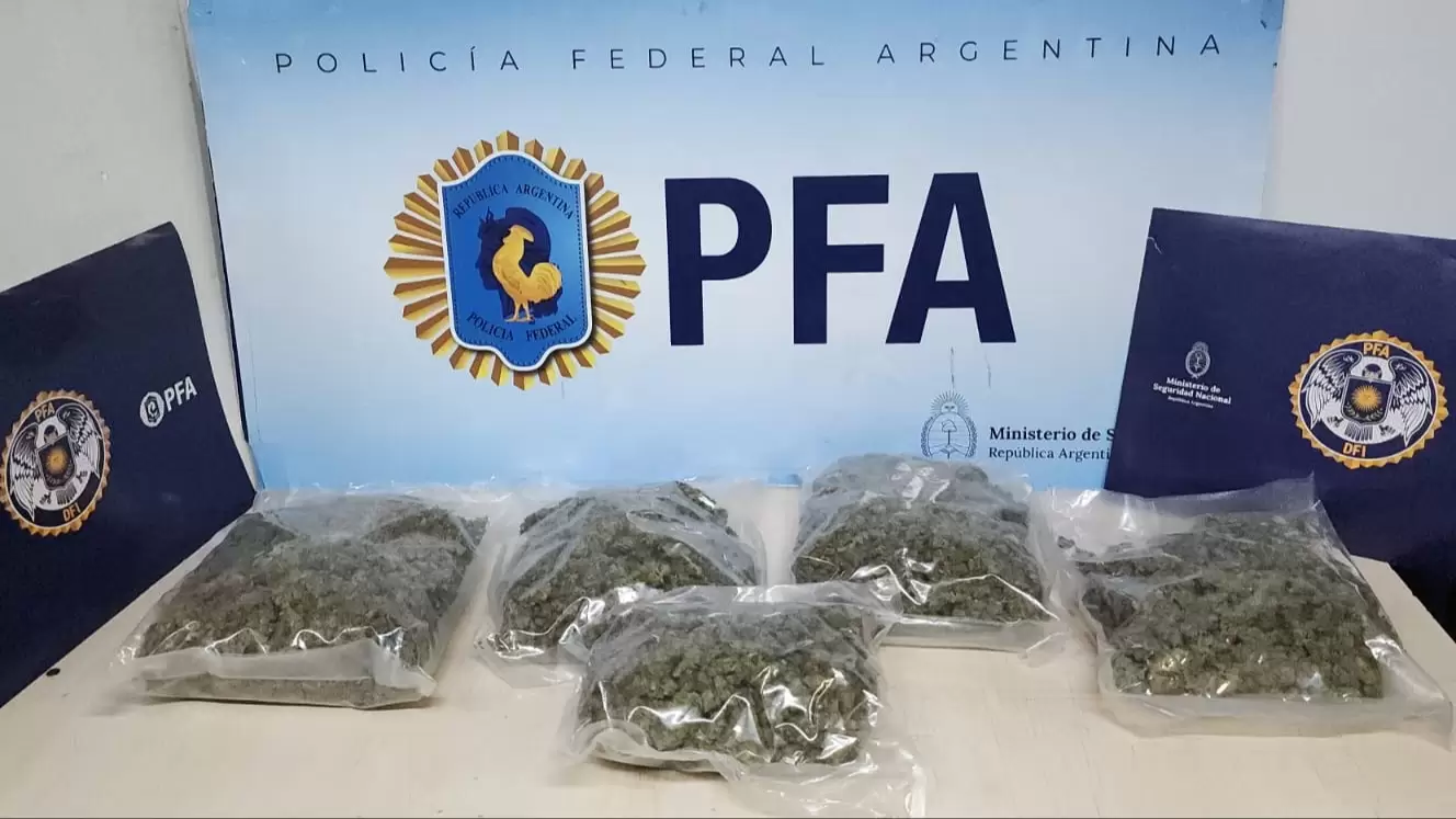 DOS NARCOTRAFICANTES DETENIDOS EN LA TERMINAL DE ÓMNIBUS AL RETIRAR UNA ENCOMIENDA