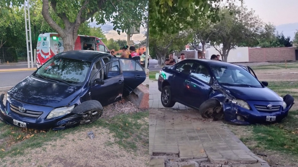 ACCIDENTE VIAL DENTRO DEL BARRIO ARAMBURU
