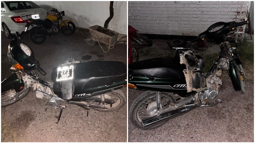 INTENTO DE FUGA CON UNA MOTO ROBADA