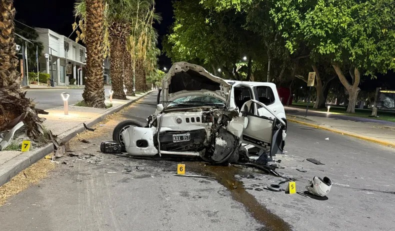 VIOLENTO CHOQUE EN LIBERTADOR Y LAS HERAS