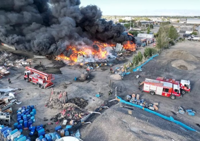 PIDEN INFORMES POR EL INCENDIO EN CHIMBAS