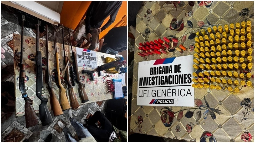 AMENAZAS AGRAVADAS DERIVAN EN EL HALLAZGO DE UN ARSENAL