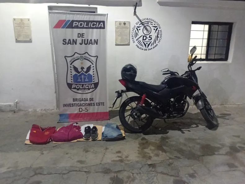 CAPTURAN A LADRÓN QUE HABÍA ROBADO UNA MOTO EN CAUCETE