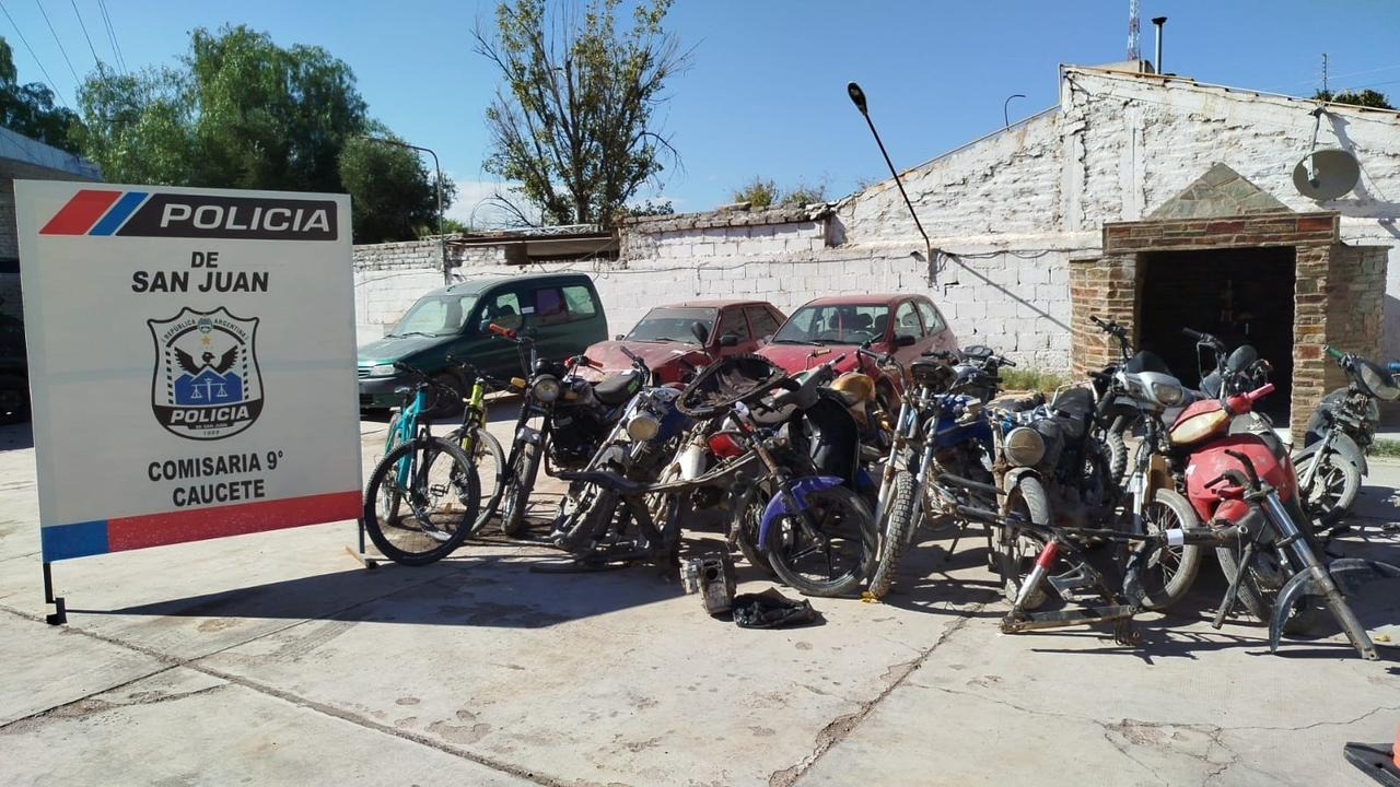 SECUESTRAN 18 MOTOS QUE HACÍAN PICADAS ILEGALES EN CAUCETE