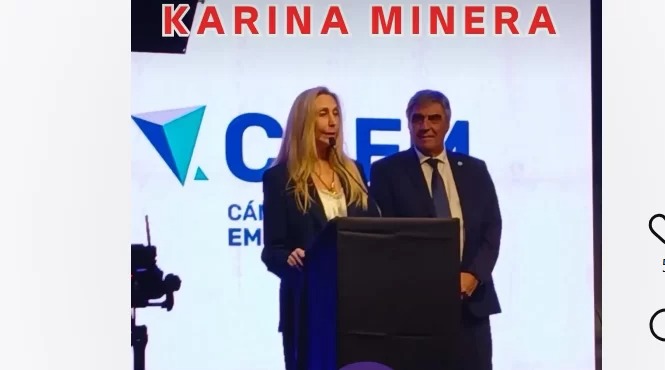 KARINA MILEI DESTACÓ EL RESPALDO AL SECTOR MINERO
