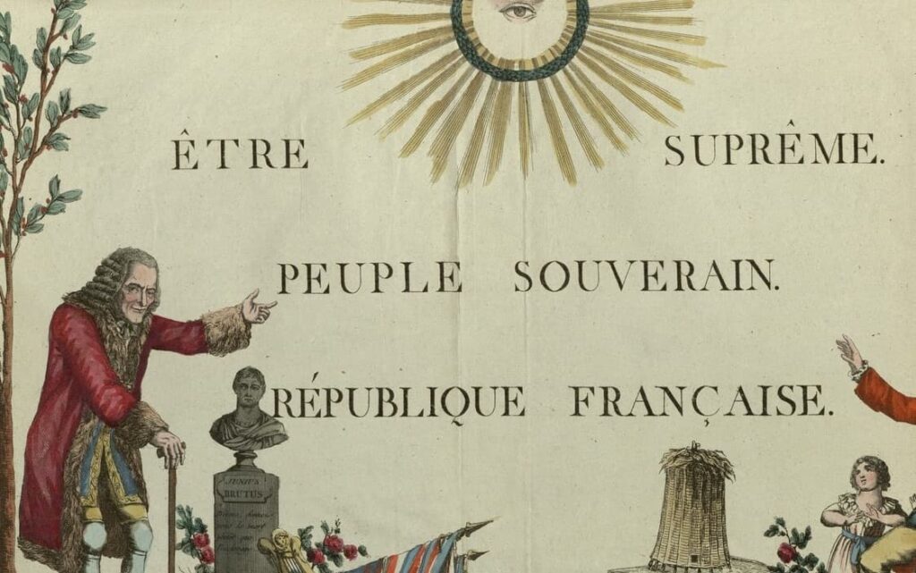 Etre supreme Peuple souverain Republique francaise 2