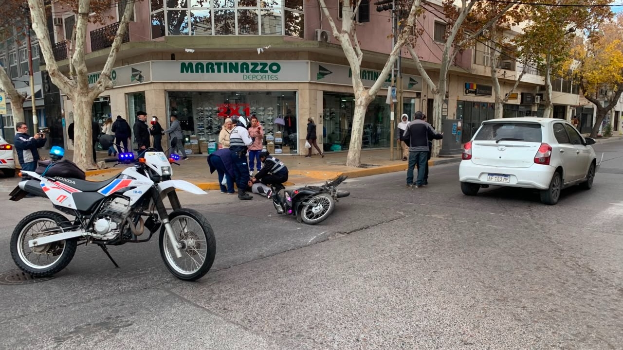 El accidente de moto y auto de cada día