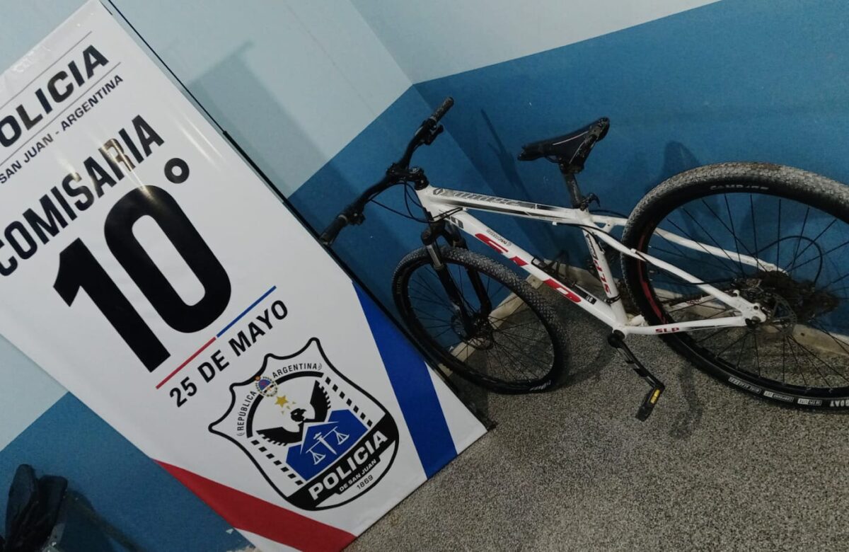 Recuperan una bicicleta robada en 25 de Mayo