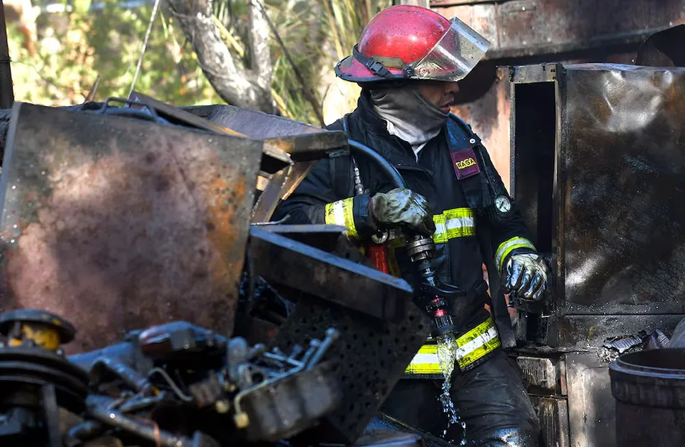 Un incendio consumió parte de una vivienda en Caucete