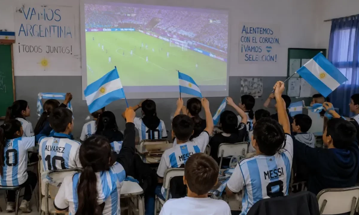 Educación confirmó que no se suspenden las clases por el partido de Argentina