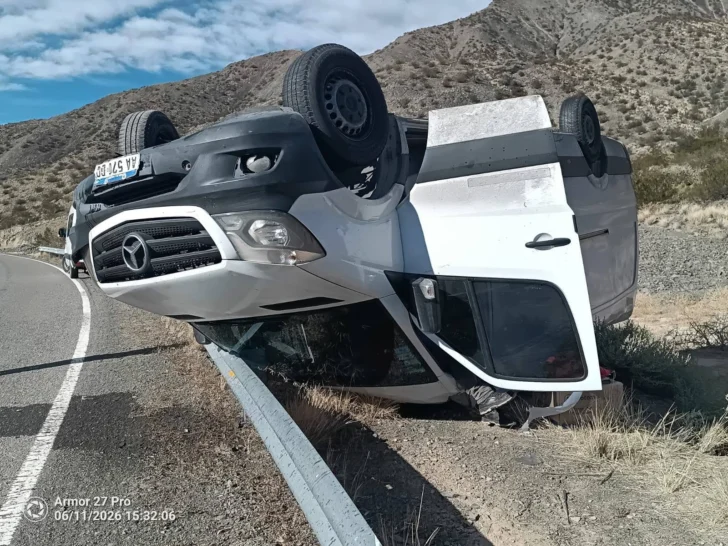 Siniestro vial en la zona de la Quebrada de las Burras
