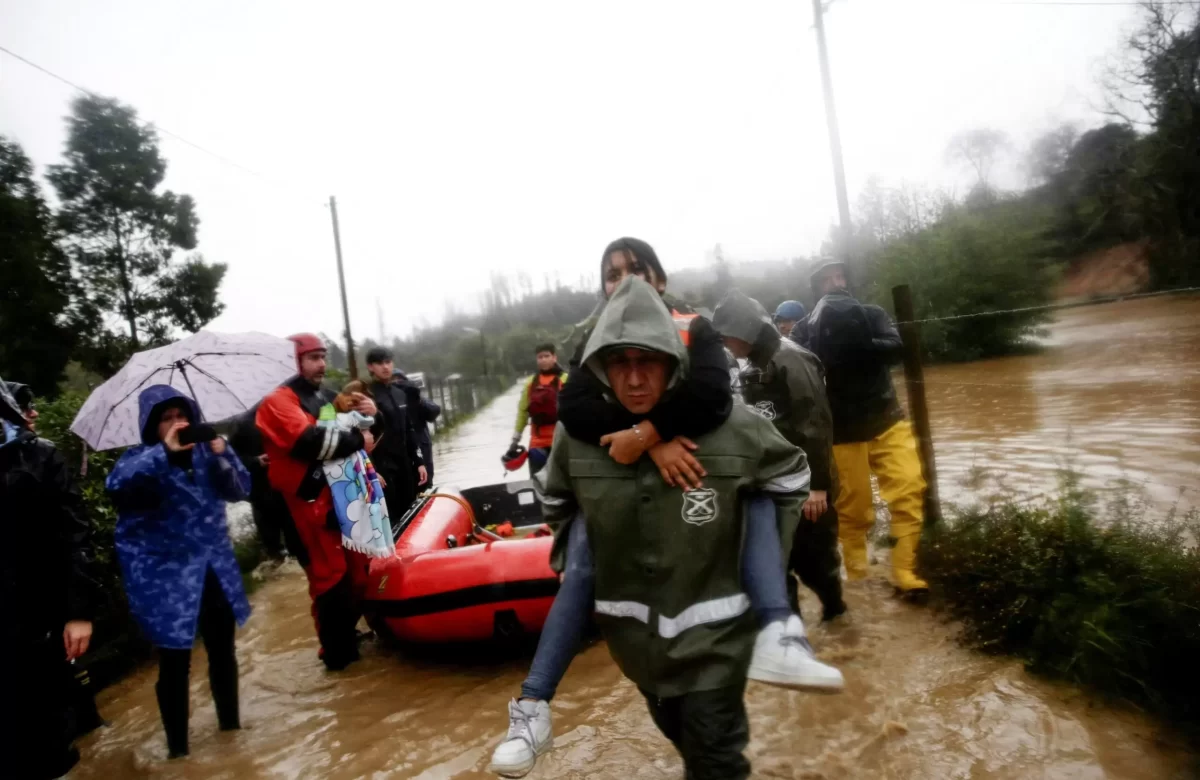 El temporal golpea con fuerza a Chile