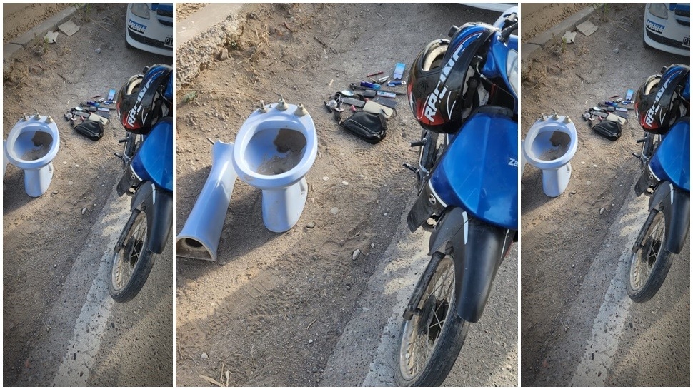 Atrapan a un ladrón con un lavamanos y un bidet robados en una finca