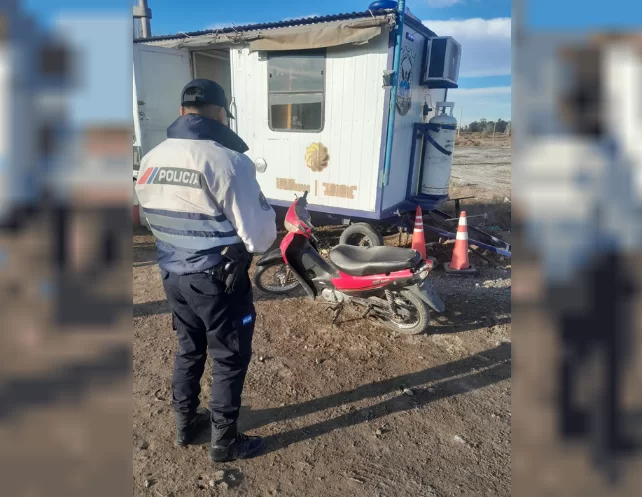 Recuperan en Sarmiento una moto con pedido de secuestro