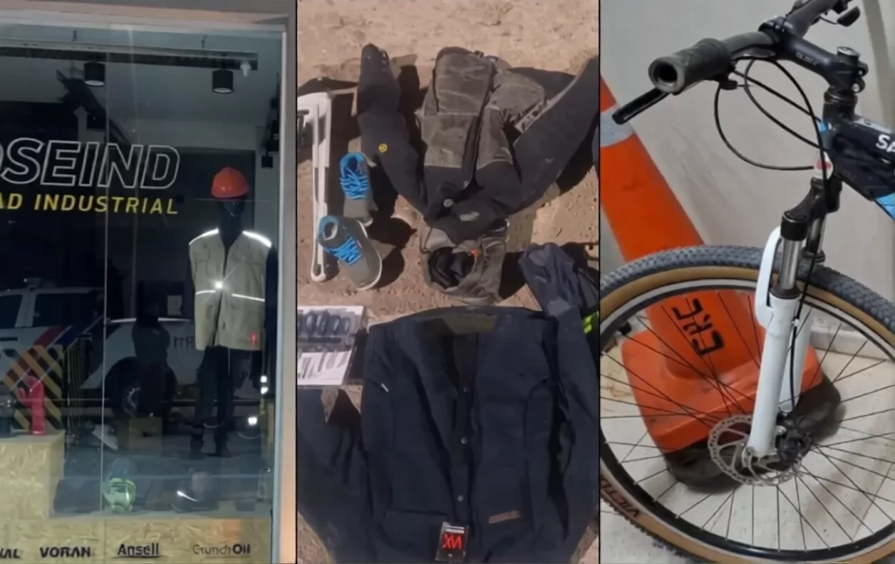 Cinco personas fueron detenidas tras un robo en un local del edificio Catamarán