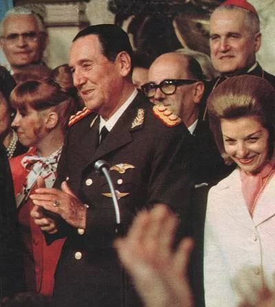 Asuncion de Juan Domingo Peron e Isabel Peron 1973