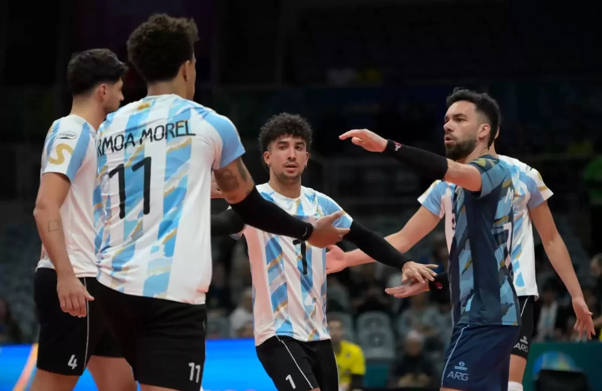 La Selección Argentina de vóley logró su tercer triunfo consecutivo en el Sudamericano