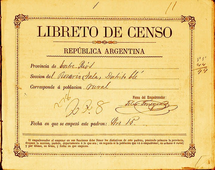 primer censo nacional